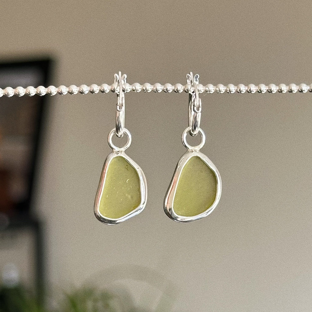 Sea glass earrings