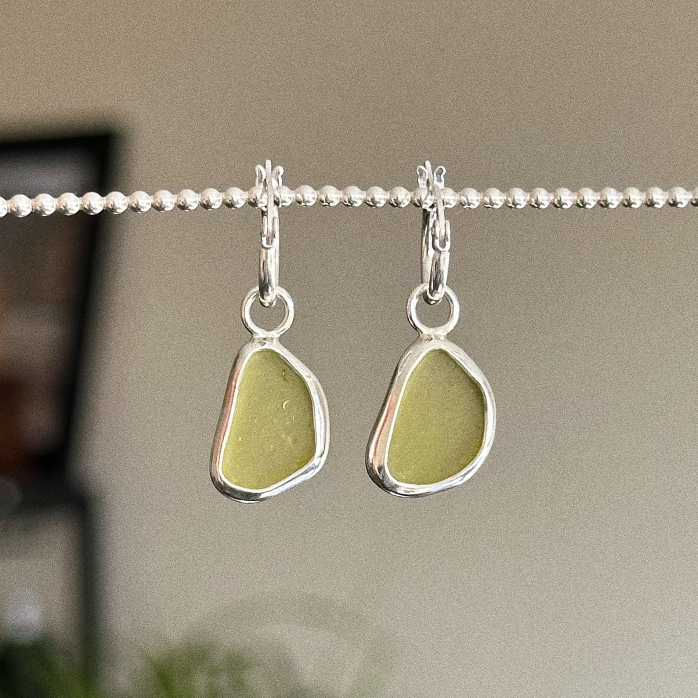 Sea glass earrings
