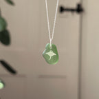 Manta ray silhouette pendant No. 1