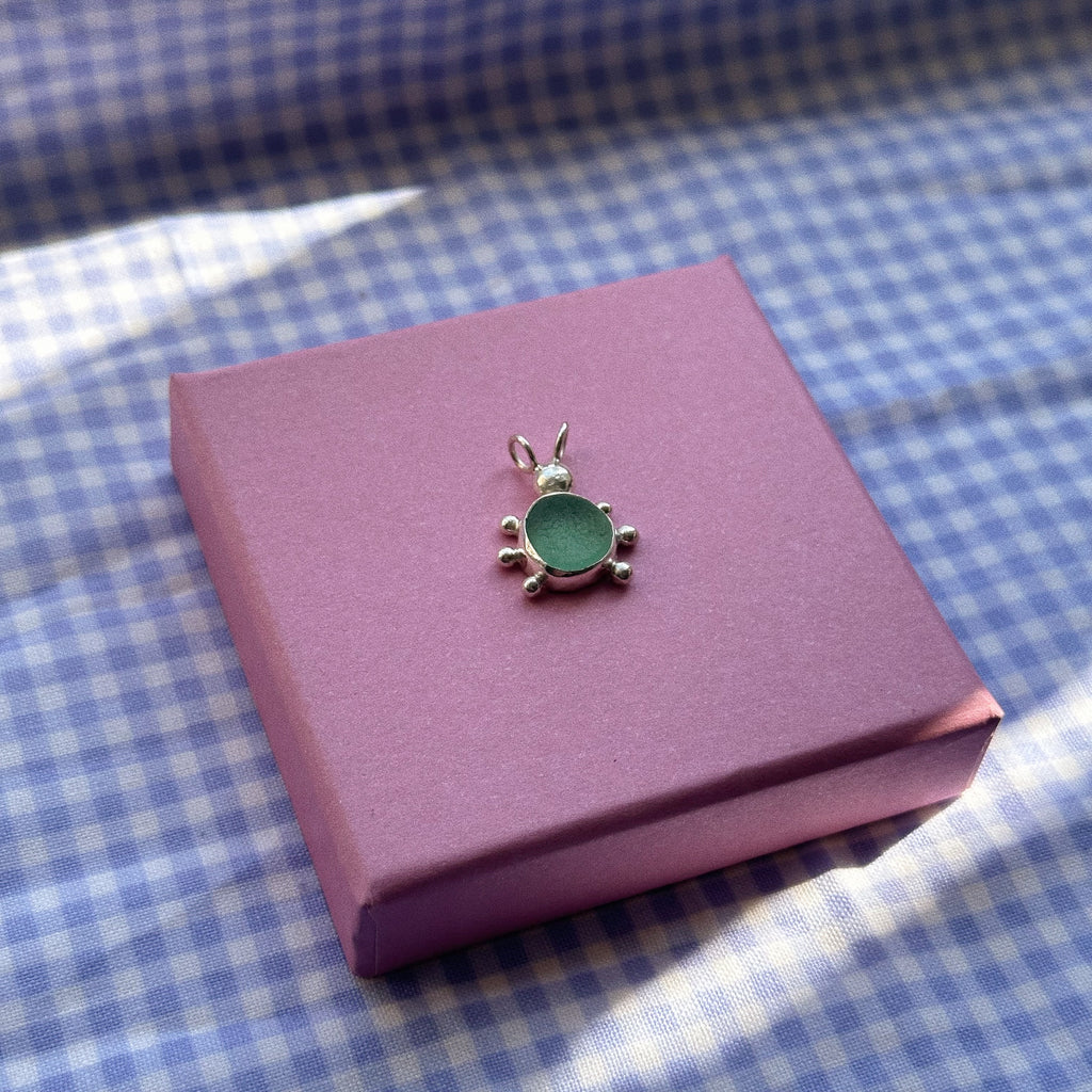 Sea glass bug pendant