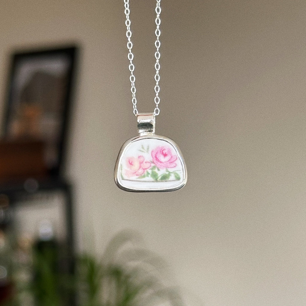 Vintage pottery pendant