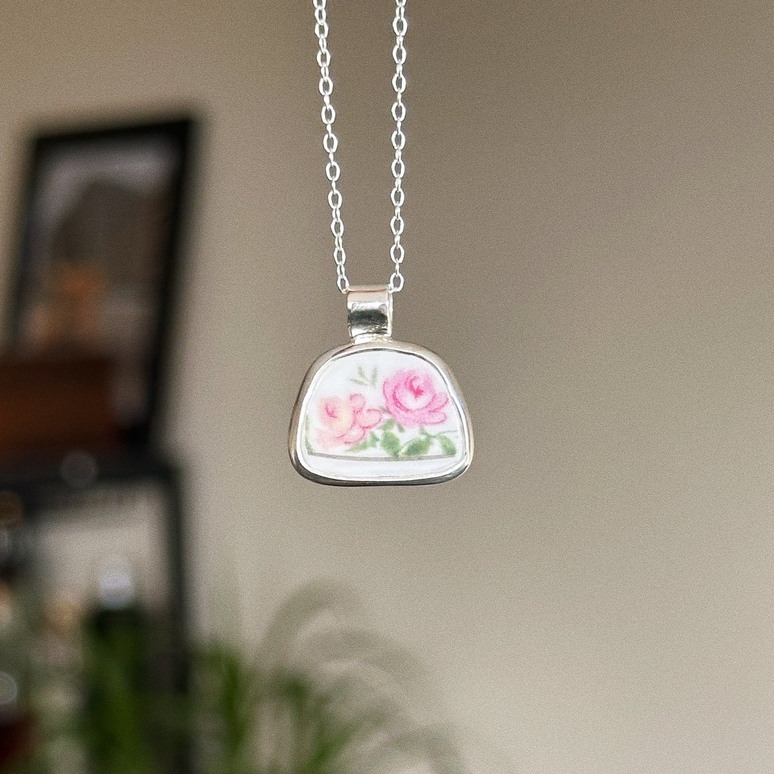 Vintage pottery pendant