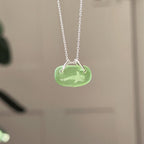 Whale shark silhouette pendant No. 5