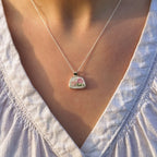Vintage pottery pendant