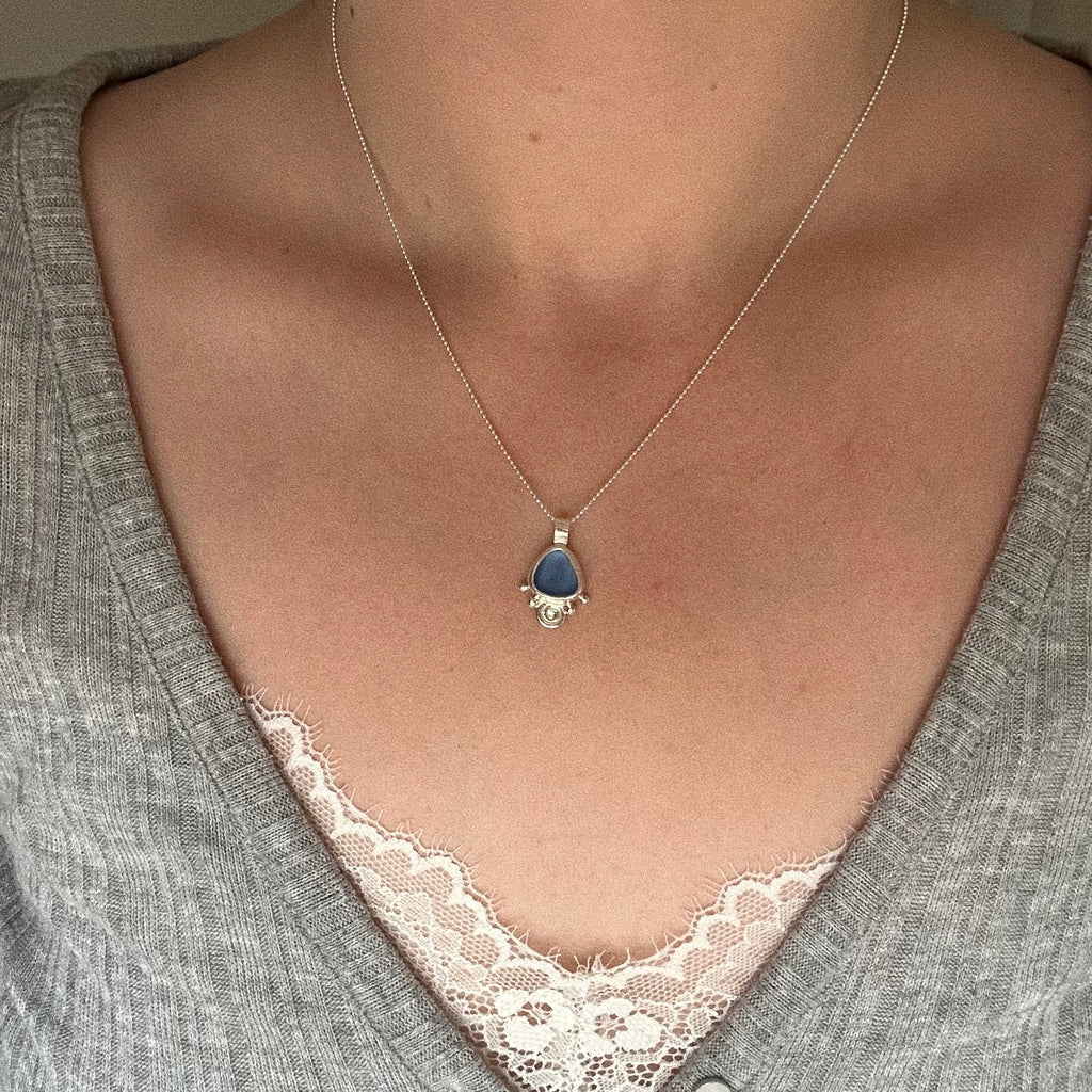 Artefact sea glass necklace No. 3