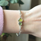 Double sea glass cuff charm No. 2