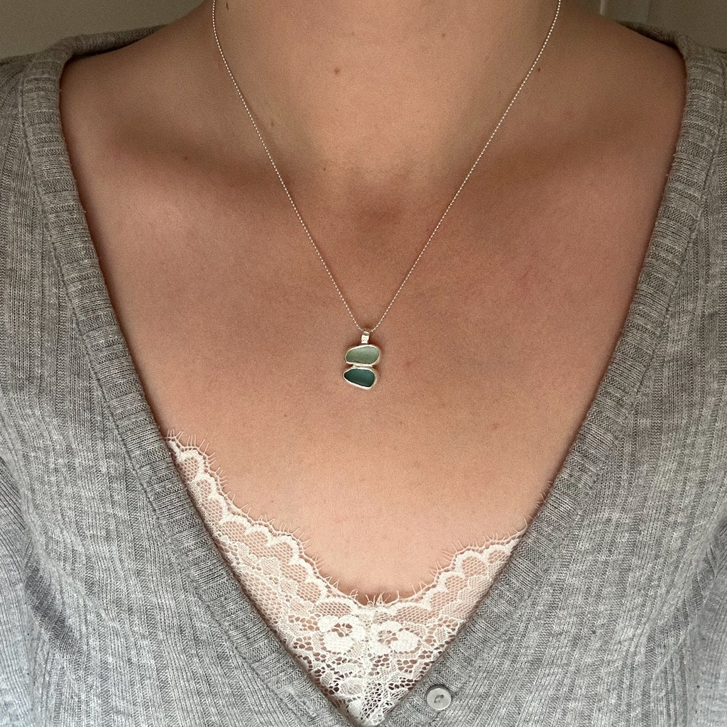 Artefact sea glass necklace No. 10