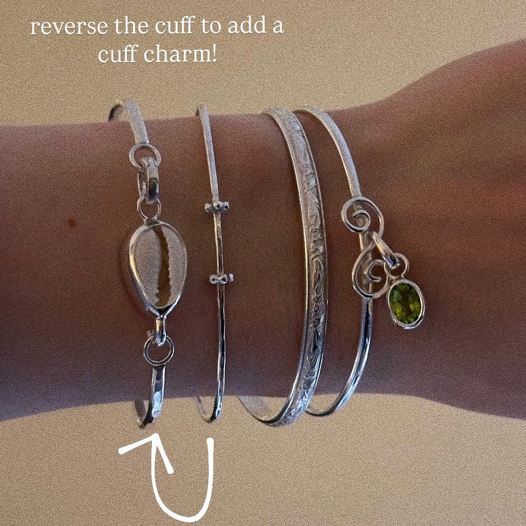 Dainty charm cuff