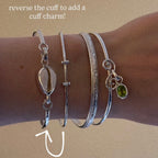 Dainty charm cuff
