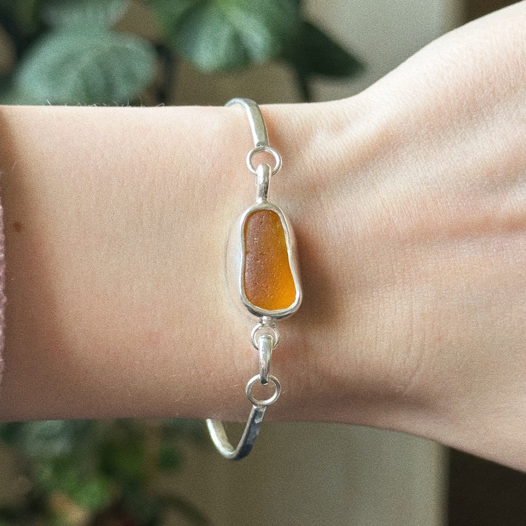 Sea glass cuff charm No. 3