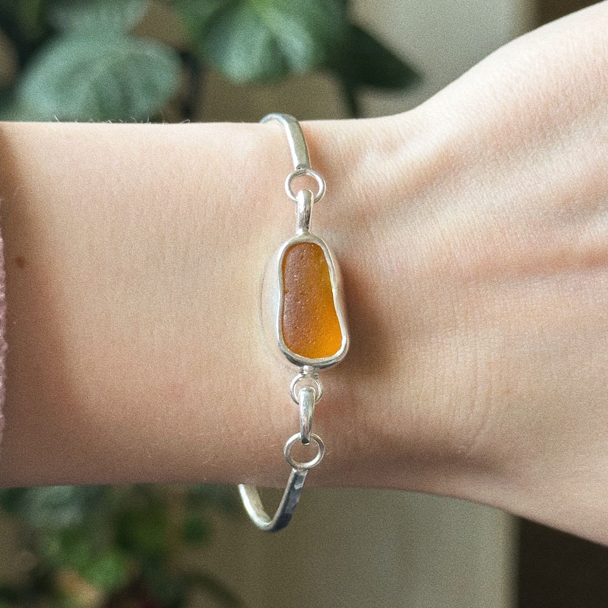 Sea glass cuff charm No. 3