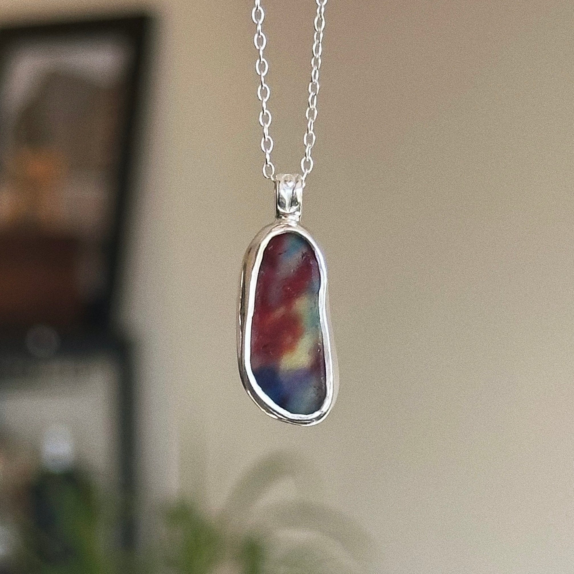 Ultra Rare Sea glass Multi Pendant