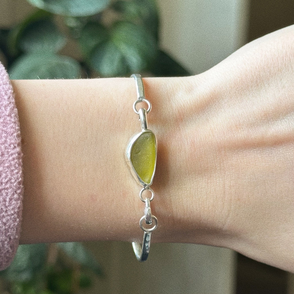Sea glass cuff charm No. 2