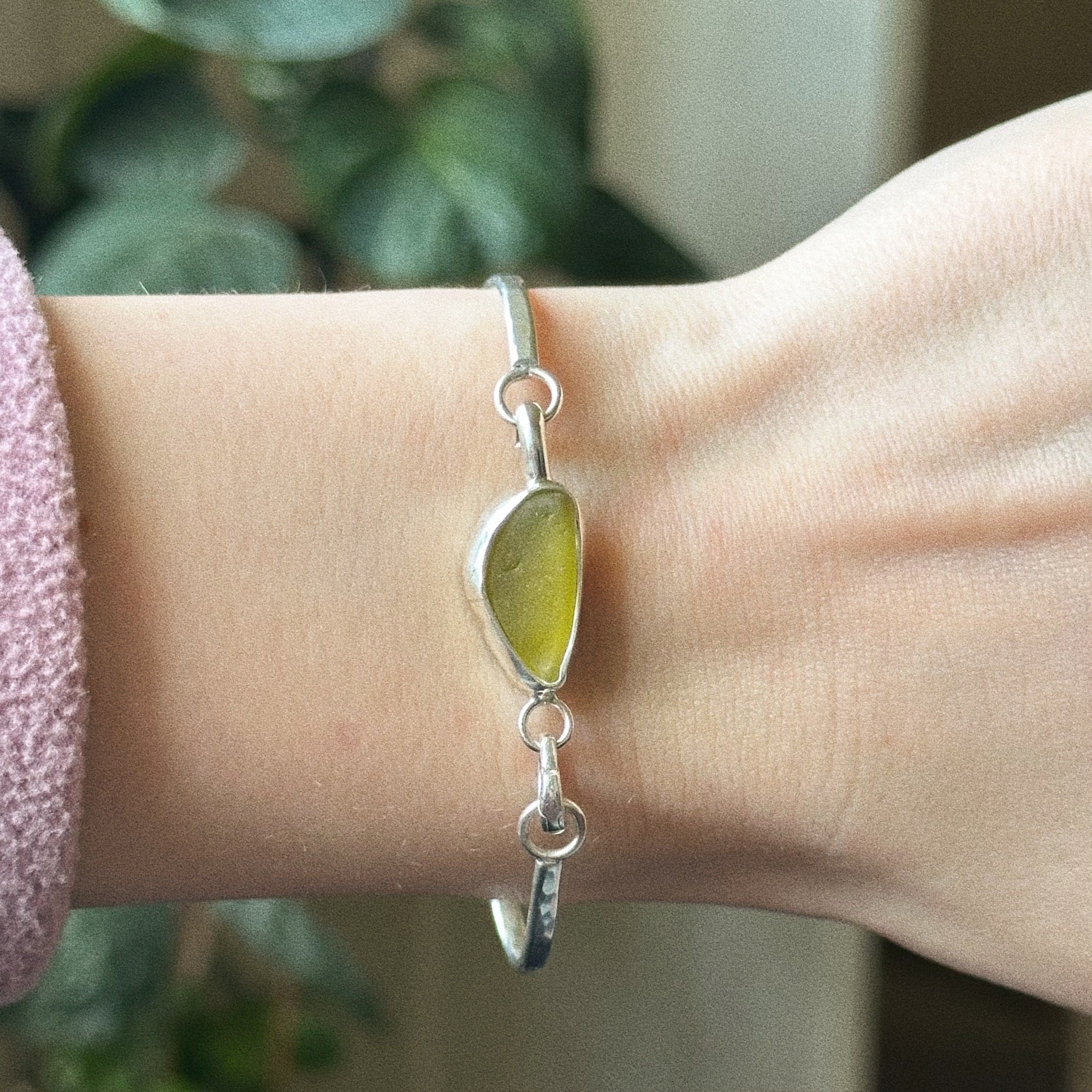 Sea glass cuff charm No. 2