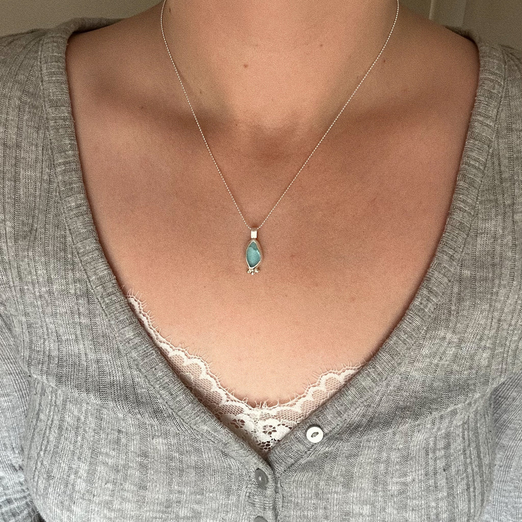 Artefact sea glass necklace No. 5