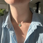 Sea glass turtle pendant No. 13