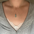 Artefact sea glass necklace No. 6