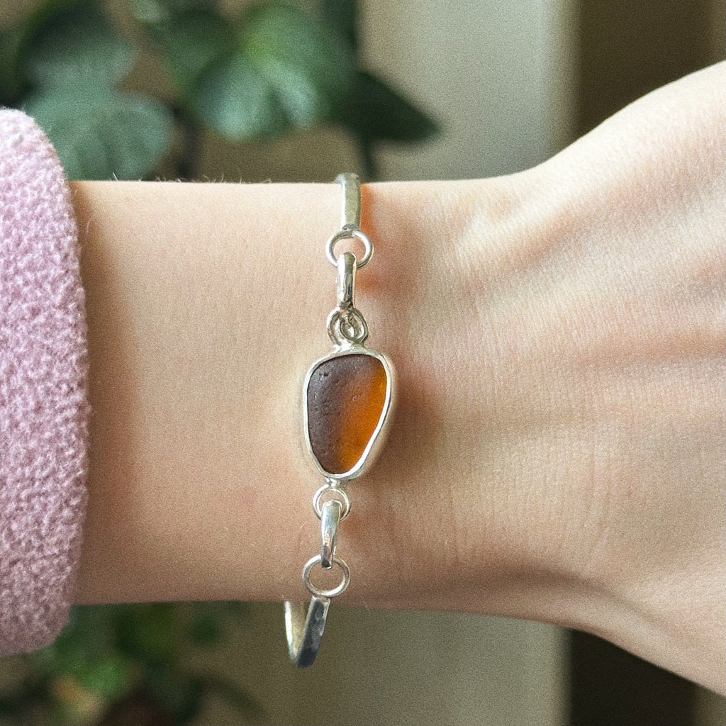 Sea glass cuff charm No. 1