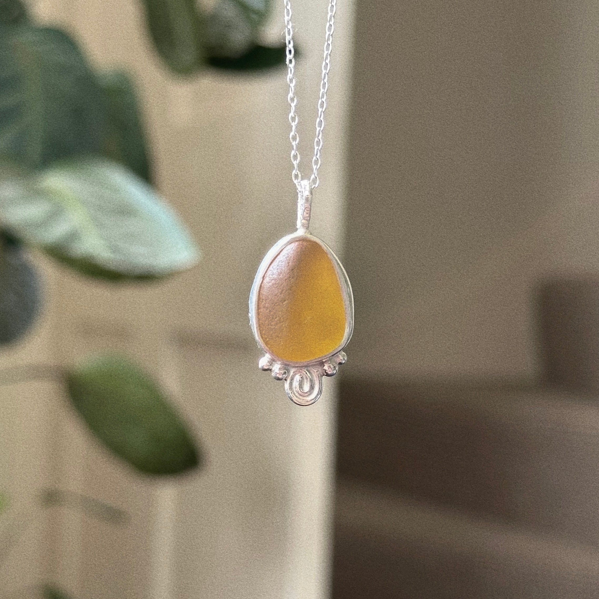 Sea glass pendant No. 5