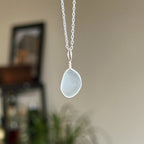 Sea glass wire wrap pendant