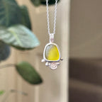 Sea glass pendant No. 1