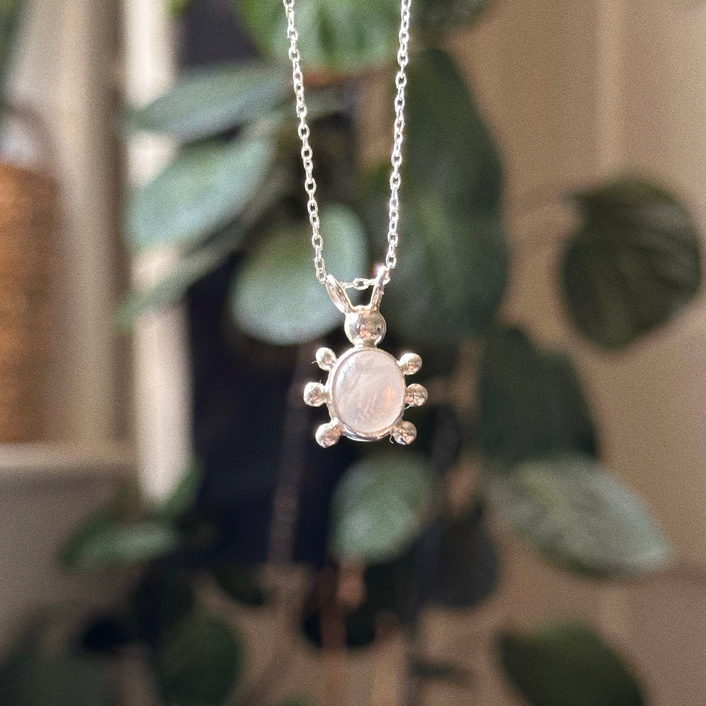 Moonstone bug pendant 1