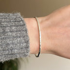 Hammered oval magic cuff