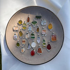 Double sea glass pendant No. 2