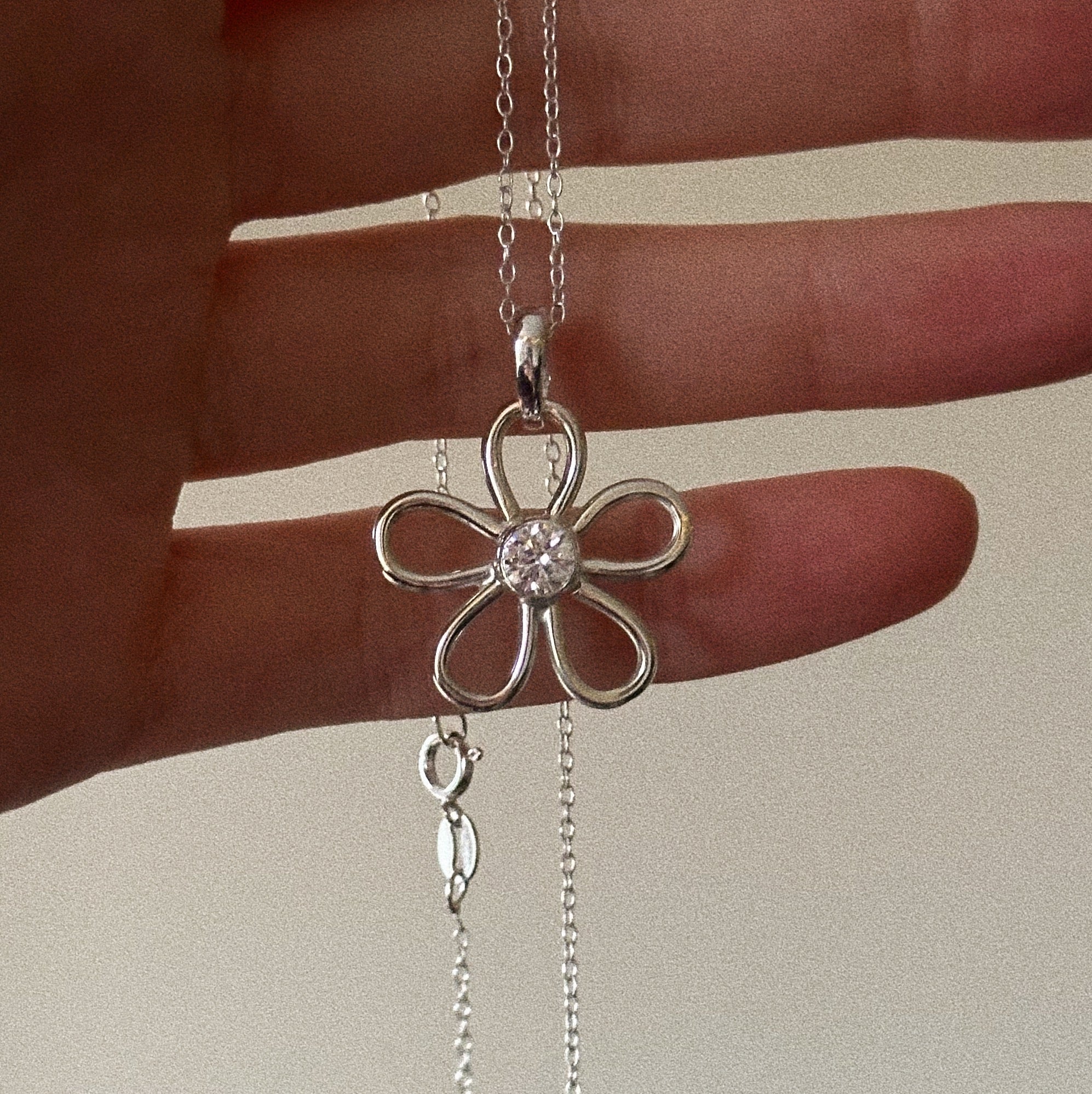 Gemstone flower - cubic zirconia