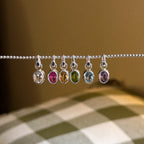 Gemstone charm + chain