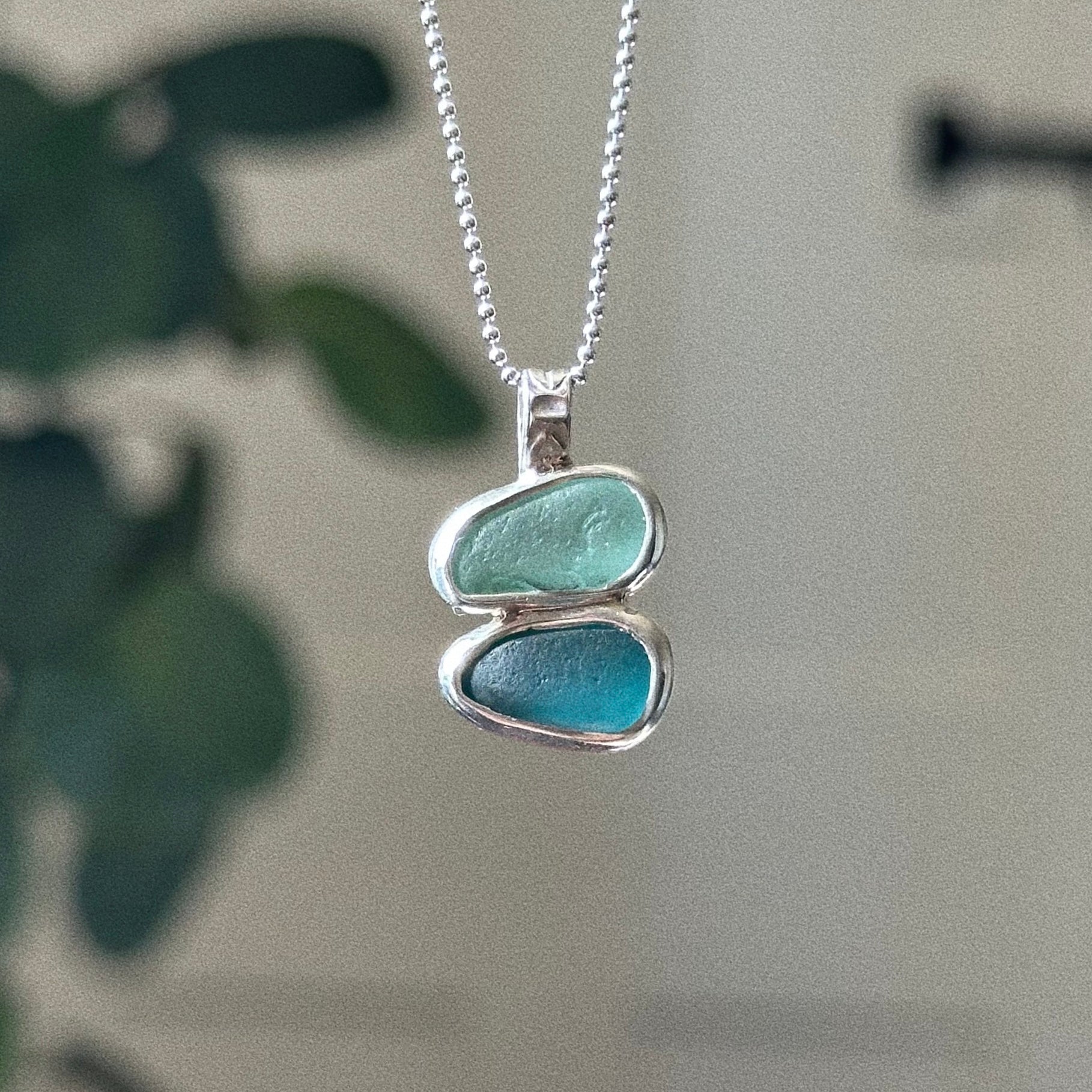 Artefact sea glass necklace No. 10