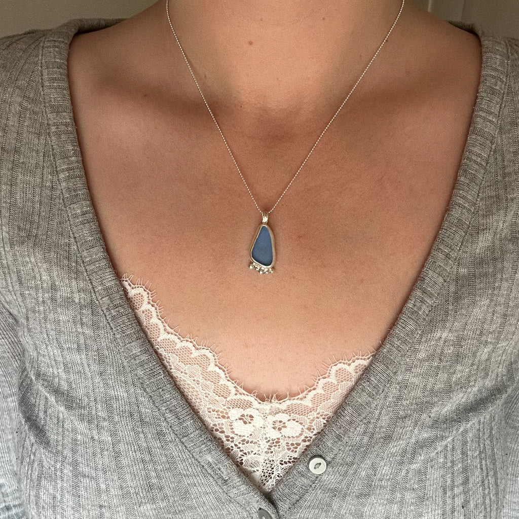 Artefact sea glass necklace No. 7