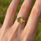 Sea glass ring No. 2 ~ UK M / US 6