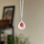 *Imperfect* Multi sea glass wire wrap pendant