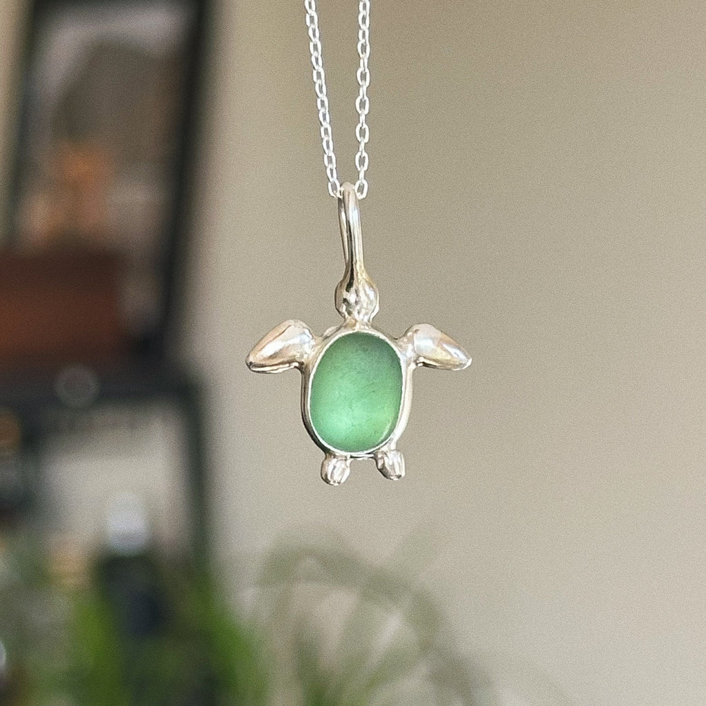 Sea glass turtle