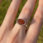 Sea glass ring No. 6 ~ UK L / US 5.5