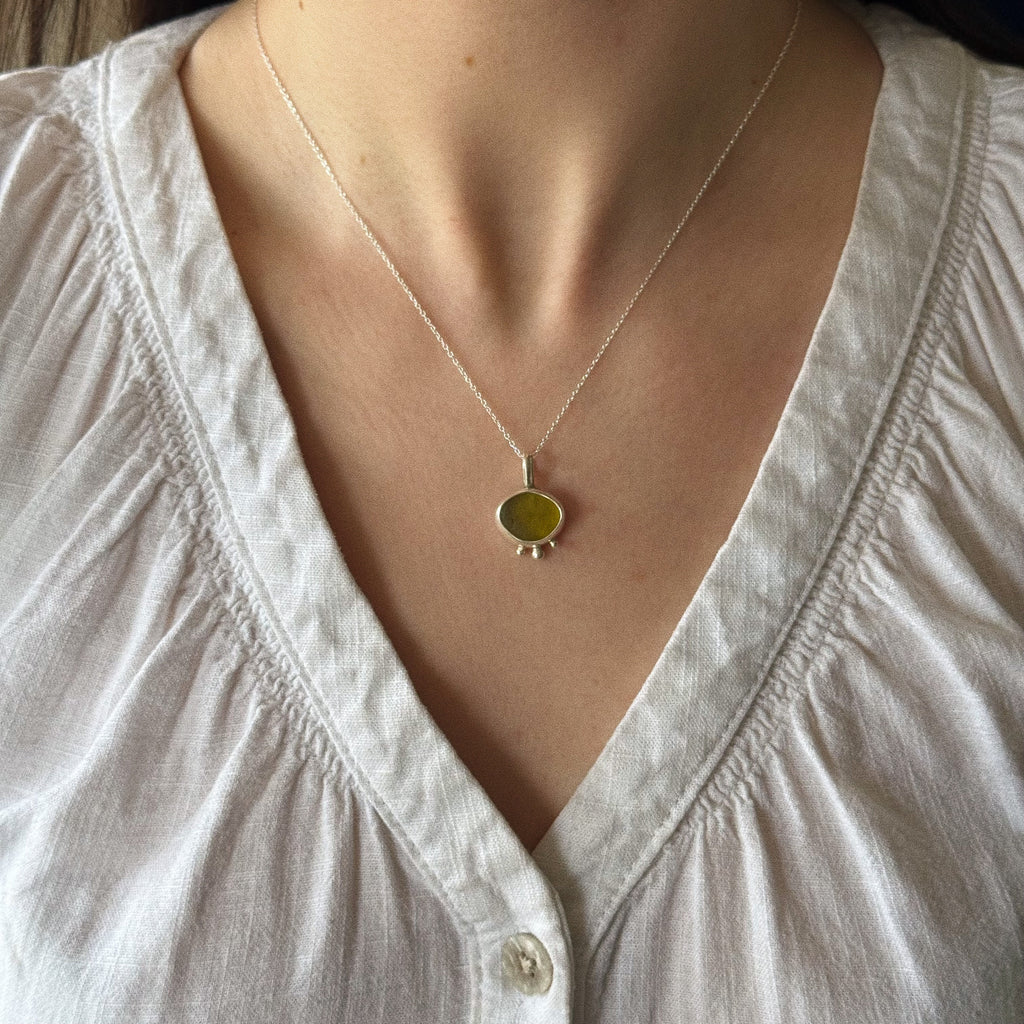 Sea glass pendant