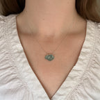Turtle silhouette pendant No. 7