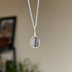 Multi sea glass wire wrap pendant