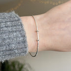 Dainty charm cuff