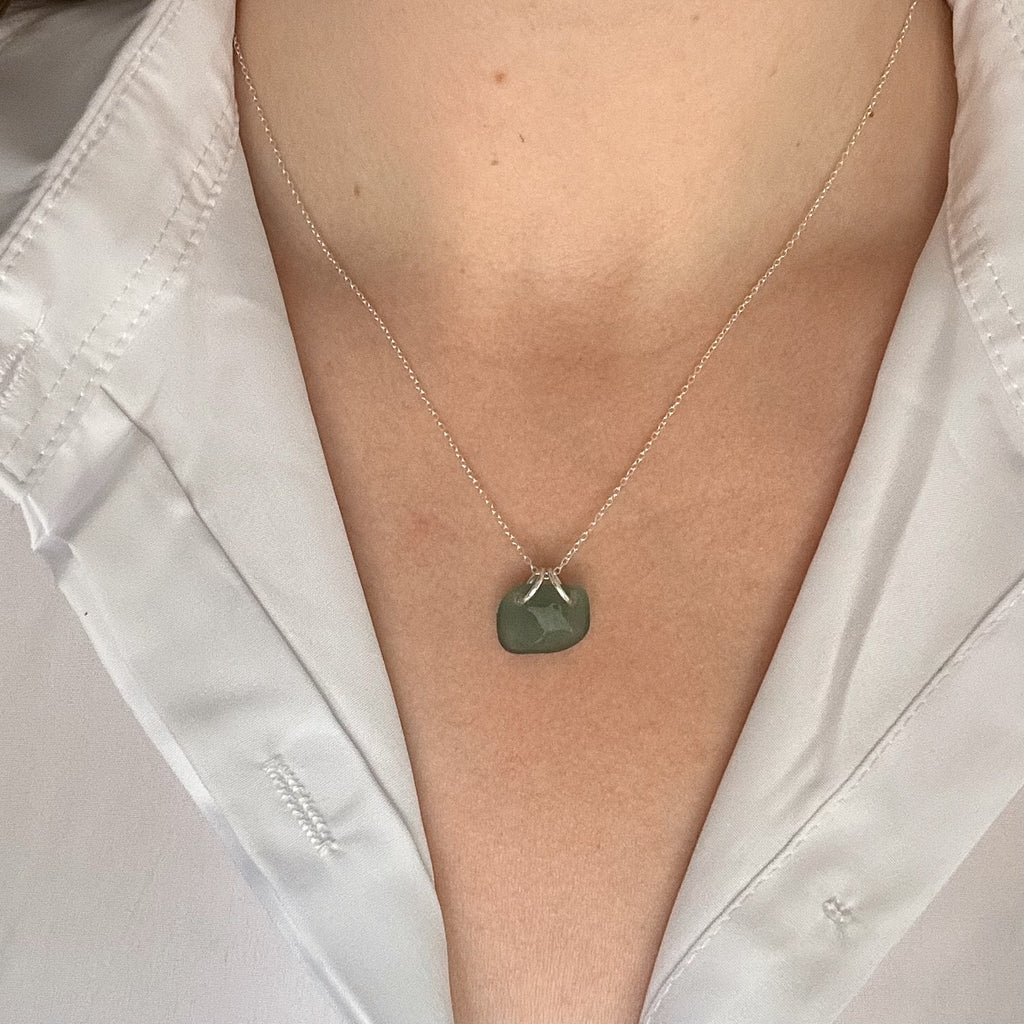 Manta ray silhouette pendant No. 3