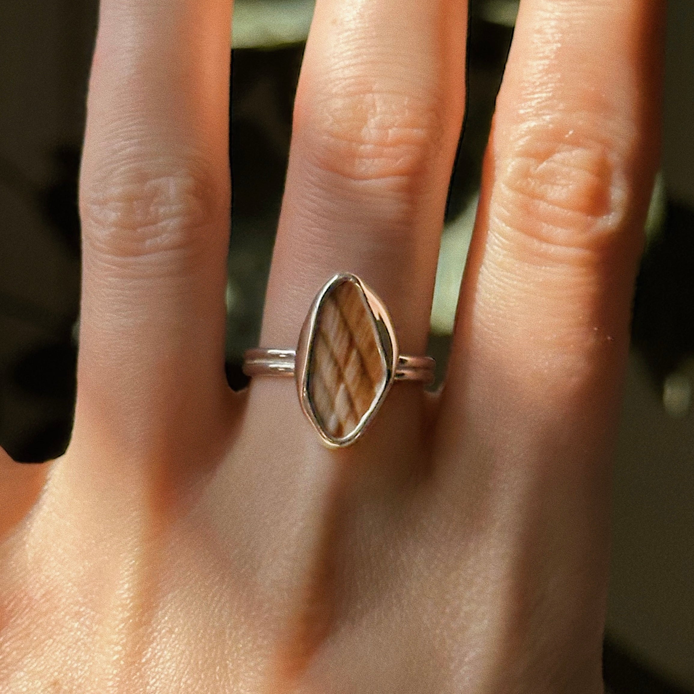 *Imperfect* Sea shell ring No. 1 ~ UK N / US 6.5