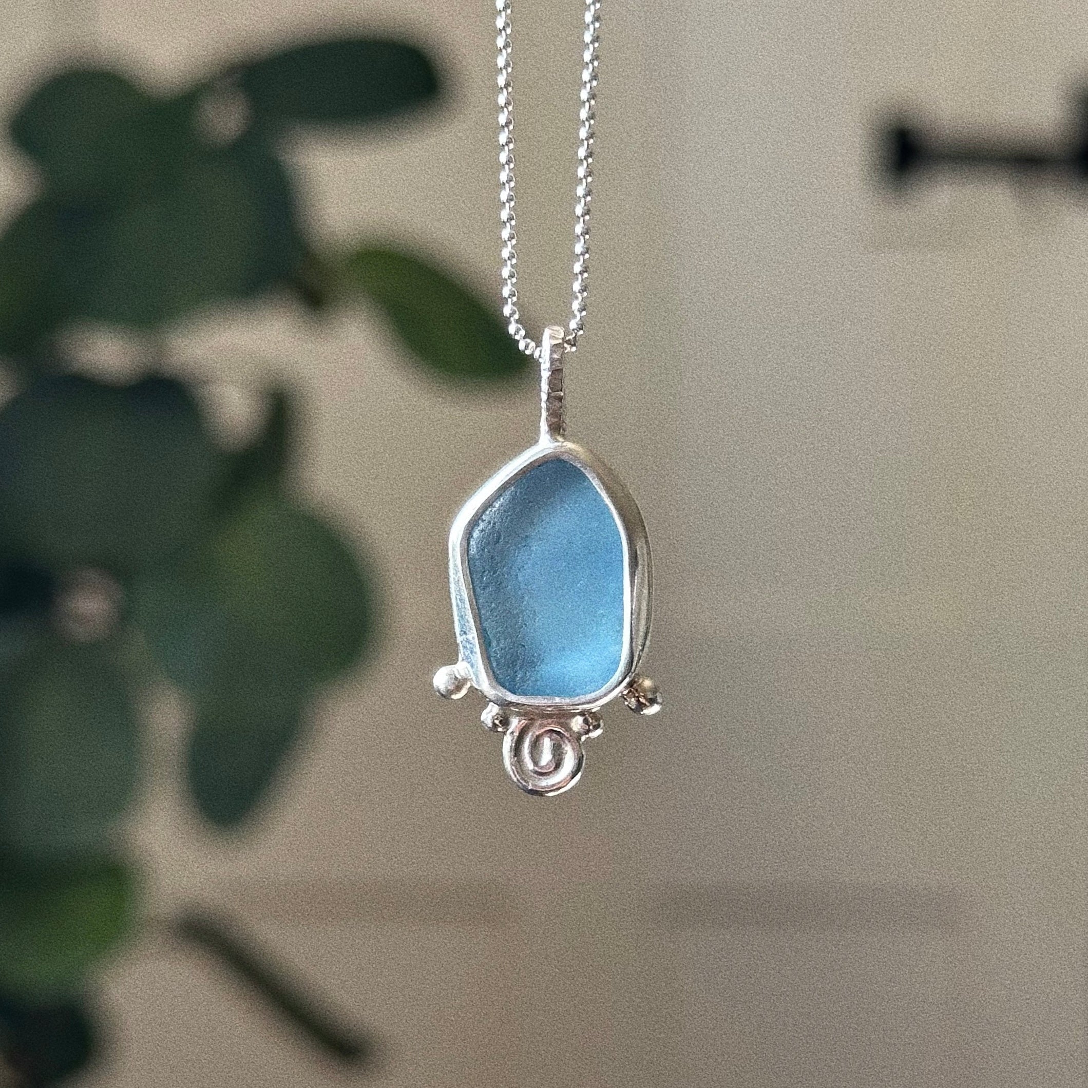 Artefact sea glass necklace No. 12