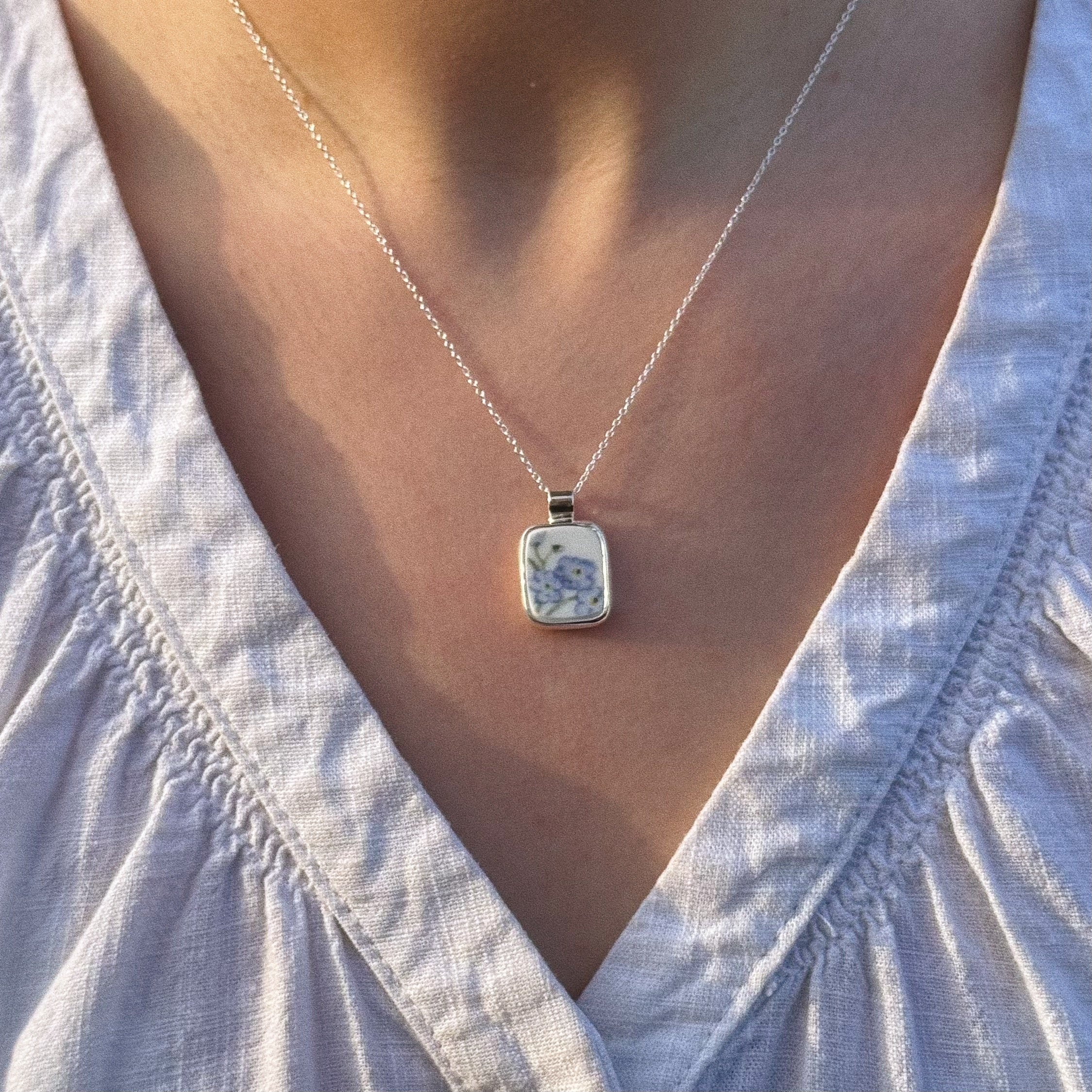 Vintage pottery pendant