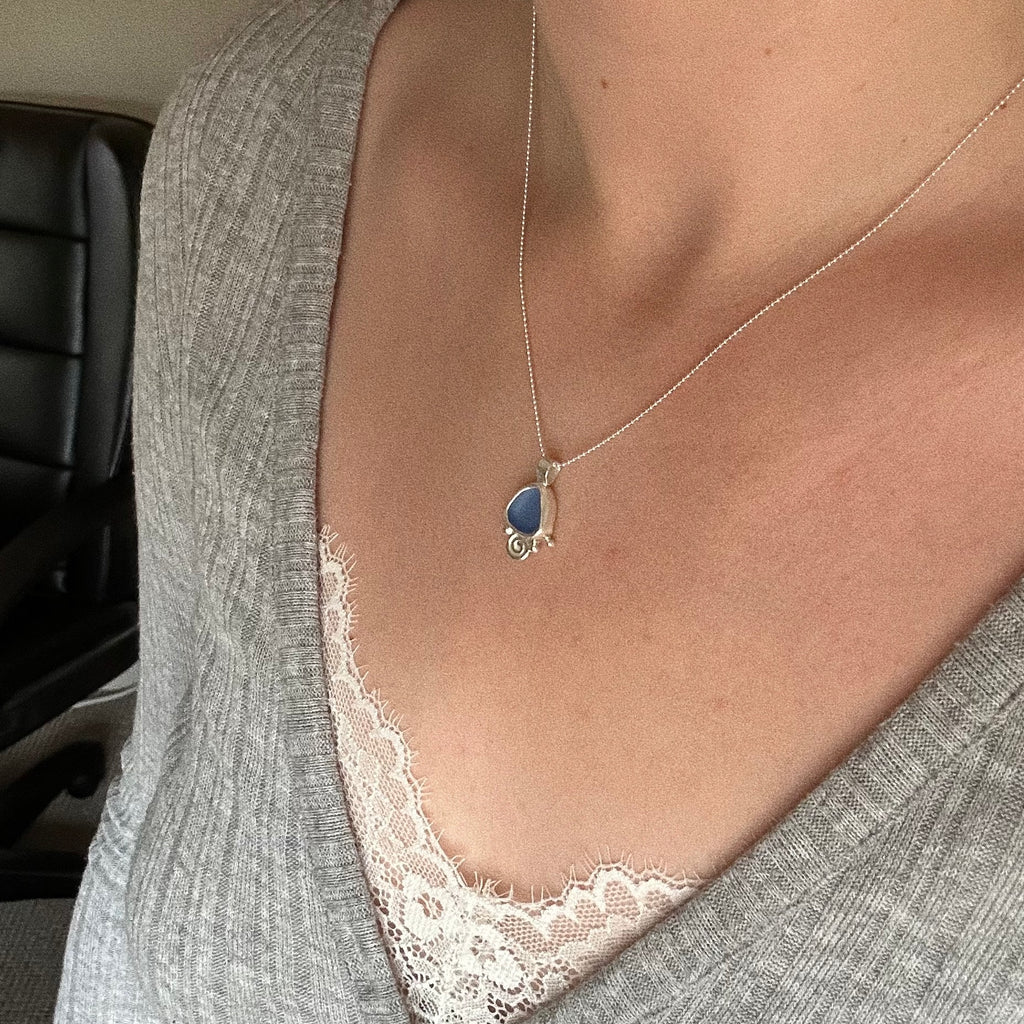 Artefact sea glass necklace No. 3