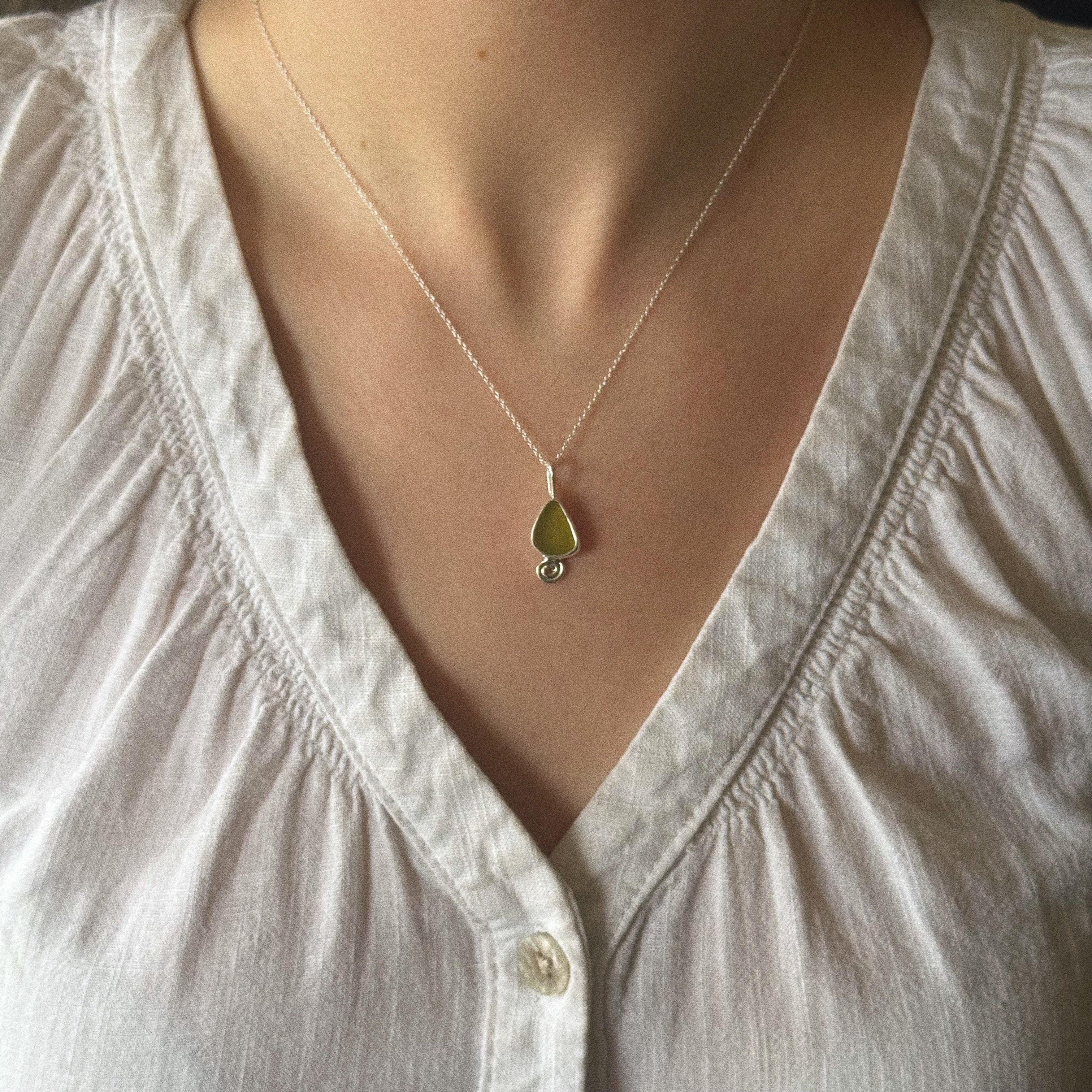 Sea glass pendant