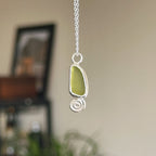 Reversible sea glass pendant