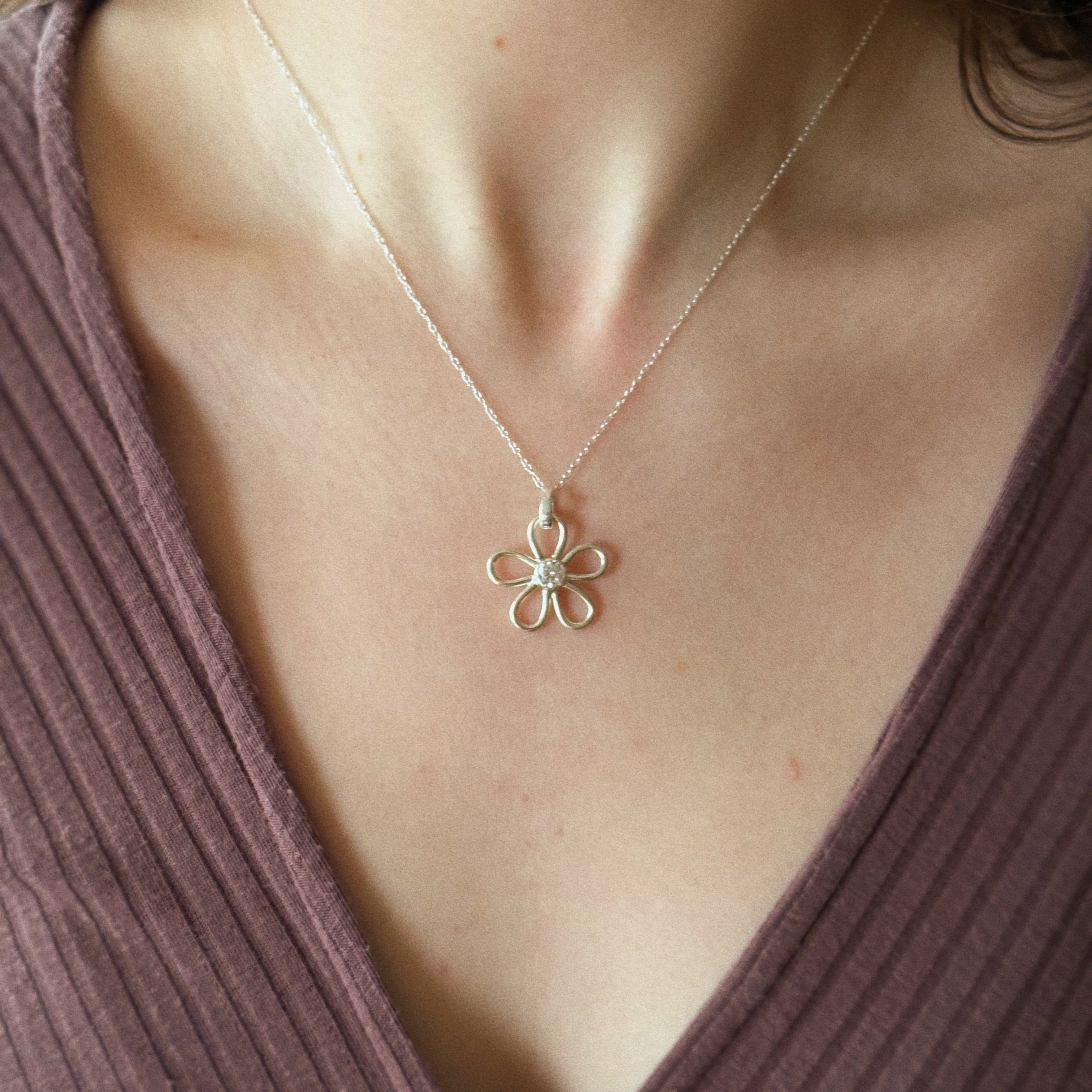 Gemstone flower - cubic zirconia