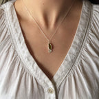 Reversible sea glass pendant