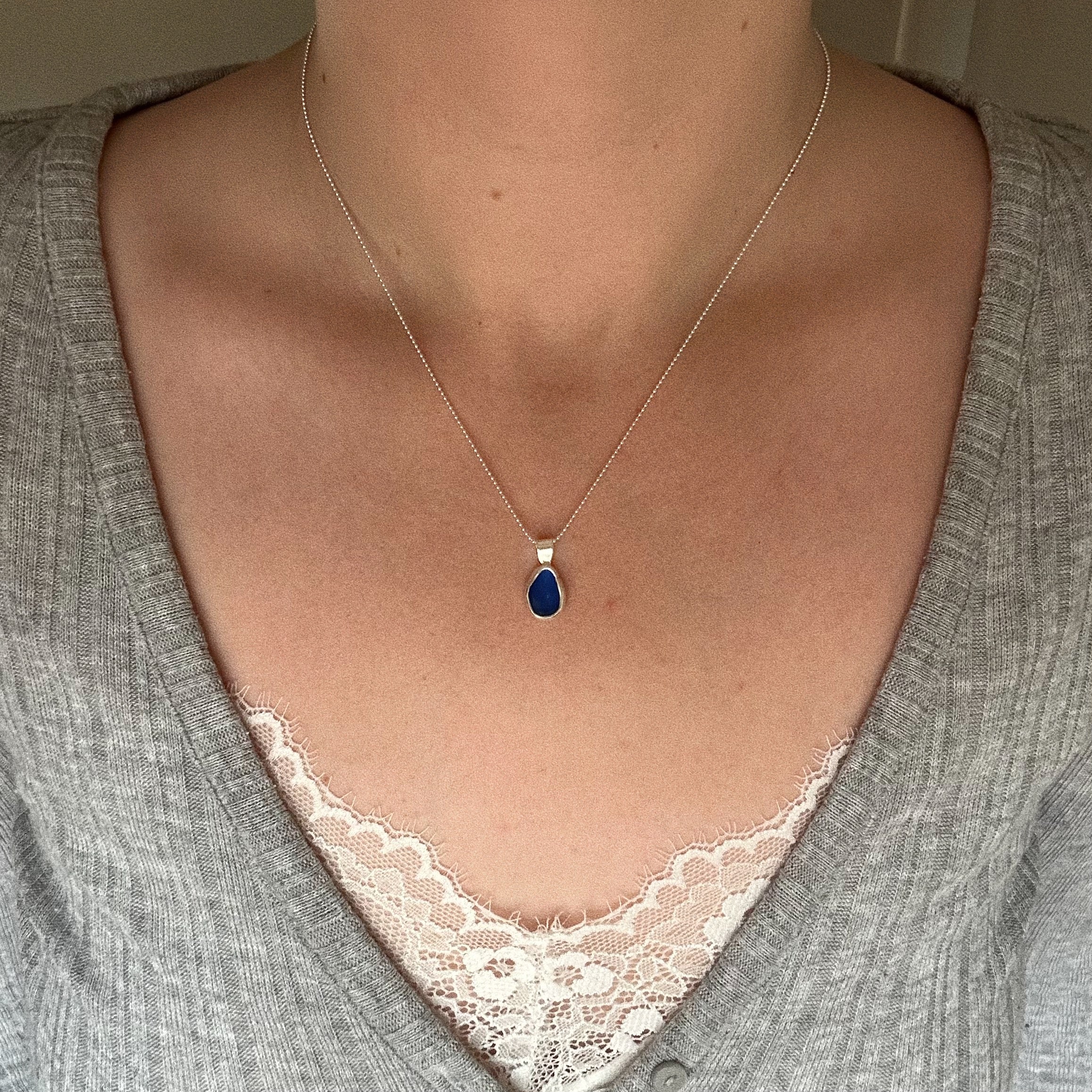 Artefact sea glass necklace No. 1